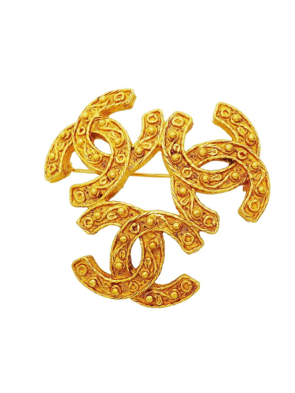 Chanel Triple Coco Brooch Metal #357320C82B